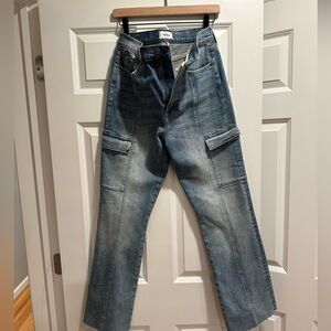 Pistola Blue Denim Cargo Jeans